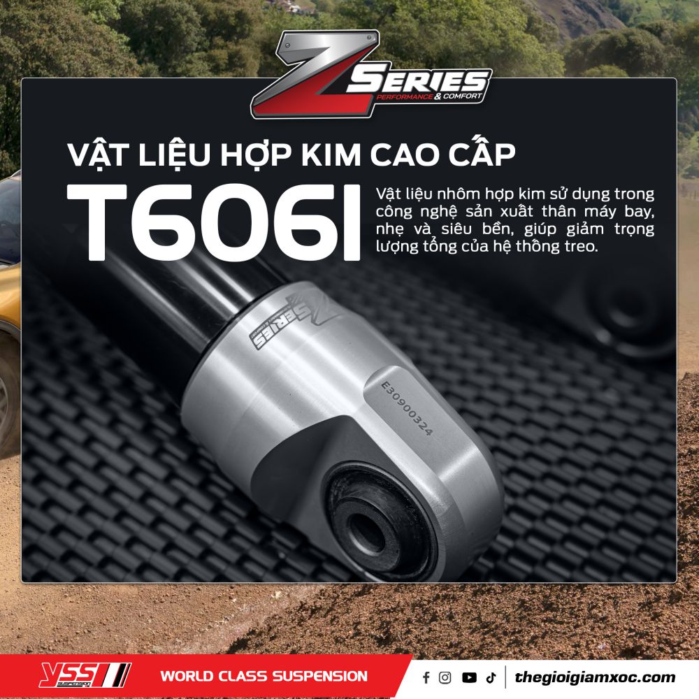 Giảm xóc YSS Z-Series cho Mitsubishi Triton 2024-ON