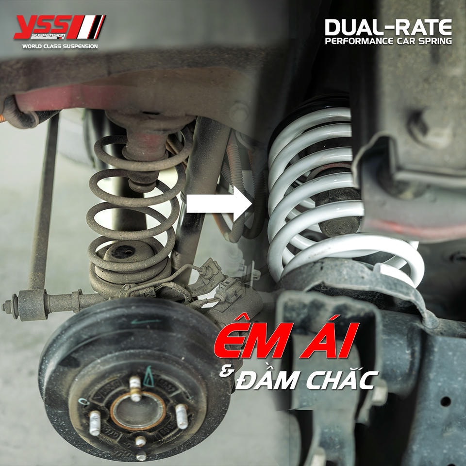Lò xo YSS Dual Rate Vinfast VF3 Lò xo VF3 YSS Dual Rate Perfỏmance Springs