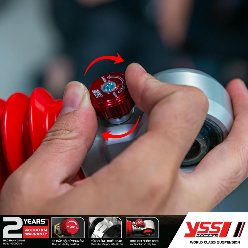 30 cấp độ rebound – Tùy chỉnh theo tải & phong cách lái 30 cấp độ rebound – Tùy chỉnh theo tải & phong cách lái