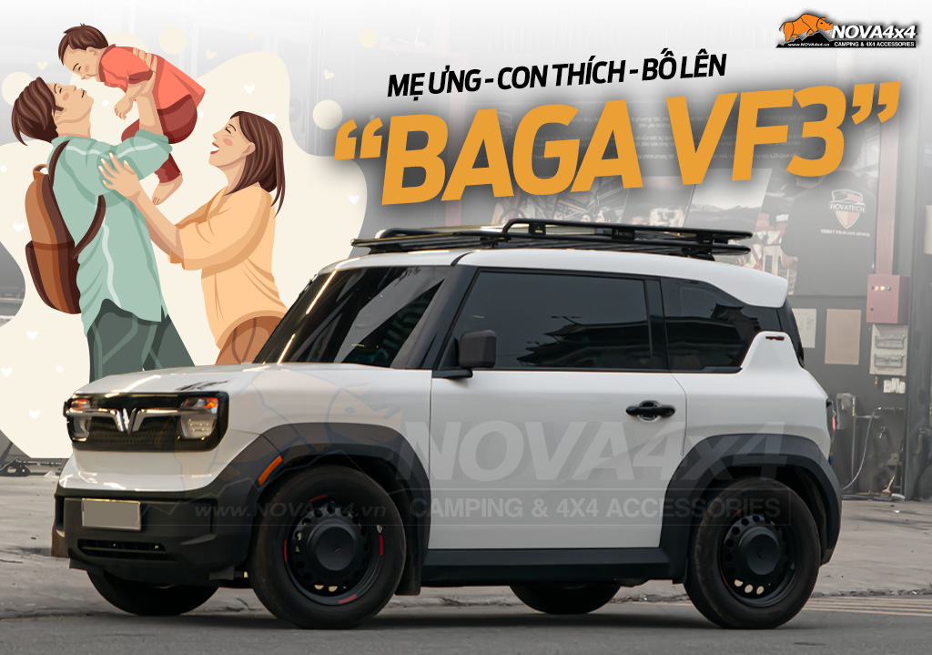 ôi đã suýt hối hận khi lắp baga mui VF3 cho đến khi biết tới Rhino Easy Cargo.