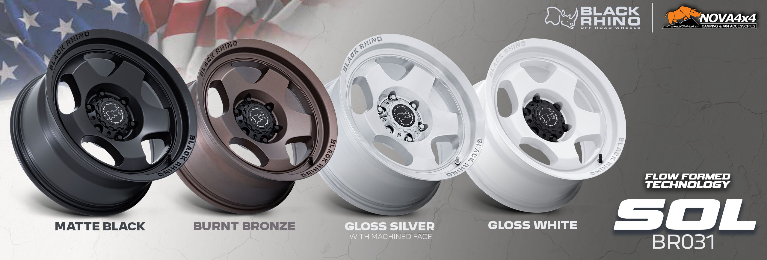 Mâm Black Rhino Wheels SOL BR031