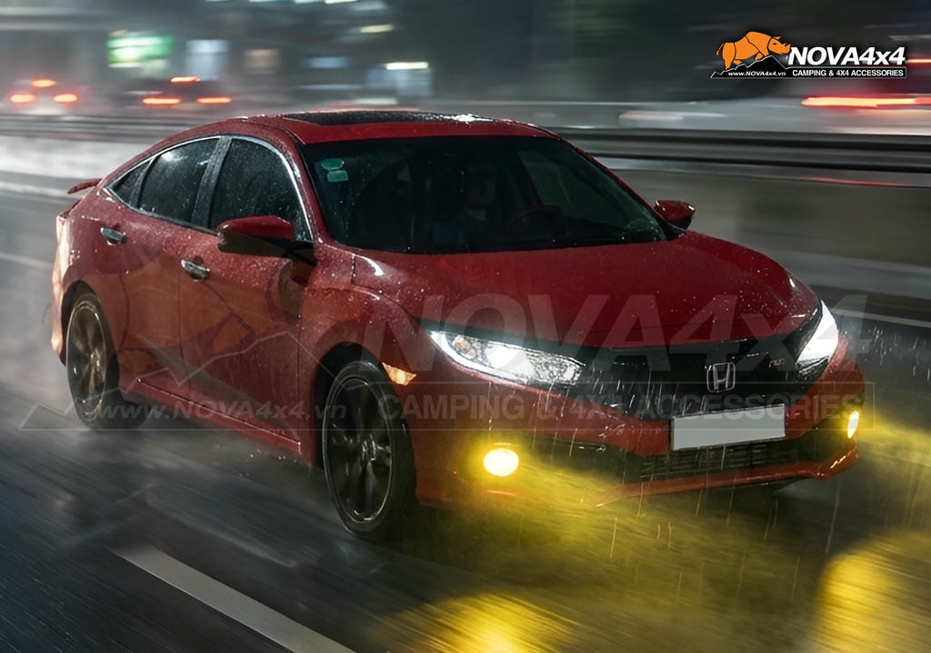 Độ đèn Honda Civic: Giải pháp bi led gầm tăng sáng an toàn, đẹp chuẩn zin