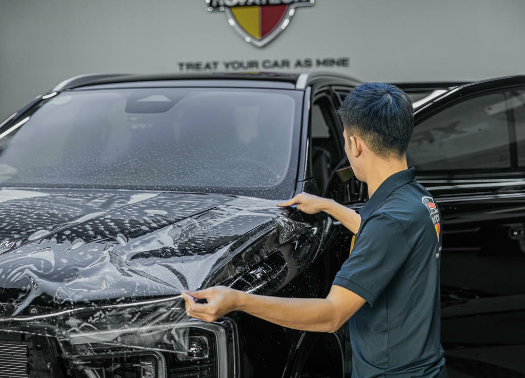 Quy trình dán PPF Ford Everest chuyên nghiệp