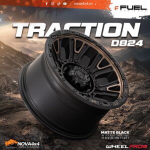 Mâm Fuel Offroad TRACTION D824 17×9 – Matte Black DDT