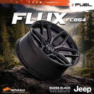 Mâm Fuel Offroad FC854 FLUX 20×10 – Gloss Black