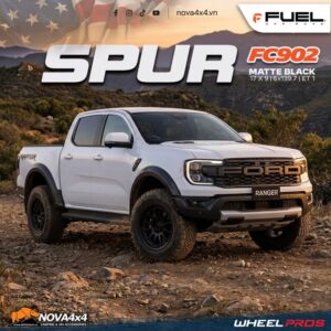 Mâm Fuel Offroad FC902 Spur FFT 17×9 – Matte Black