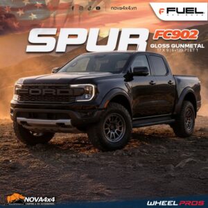 Mâm Fuel Offroad FC902 Spur FFT 17×9 – Gloss Gunmetal