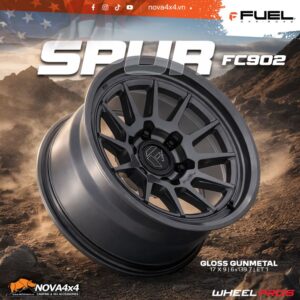 Mâm Fuel Offroad FC902 Spur FFT 17×9 – Gloss Gunmetal