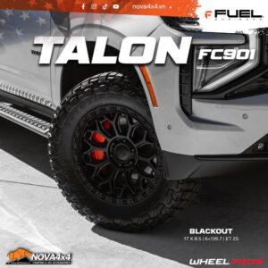 Mâm Fuel Offroad FC901 TALON 17×8.5 – Blackout