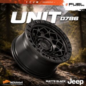 Mâm Fuel Offroad UNIT Fake Beadlock D786 17×9 – Matte Black