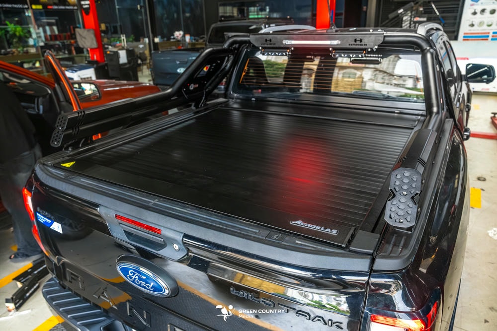 Nắp thùng cuộn điện Aeroklas - tiện nghi, hạn chế nước, bảo vệ hàng hoá, an tâm lái xe