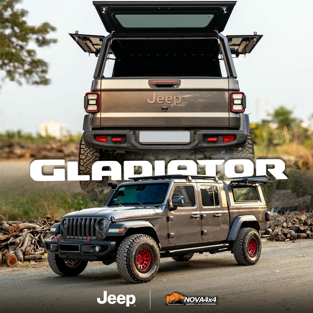 Giải pháp công năng cho jeep Gladiator độ đi những chuyến hành trình dài