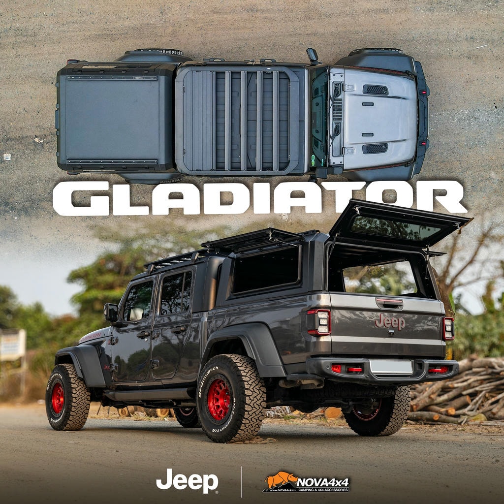 Giải pháp công năng cho jeep Gladiator độ đi những chuyến hành trình dài