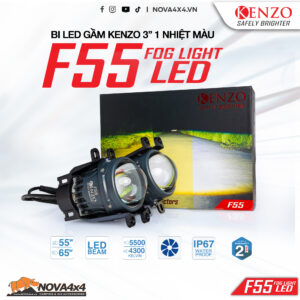 Bi Led gầm thế hệ mới Kenzo F55 – 3 inch – 1 nhiệt màu