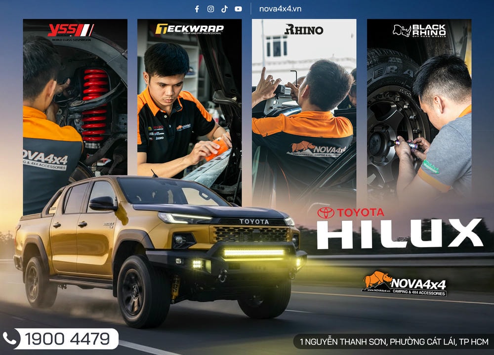 Top 5+ hạng mục anh em nên độ Toyota Hilux 2026 khi vừa lấy xe từ hãng