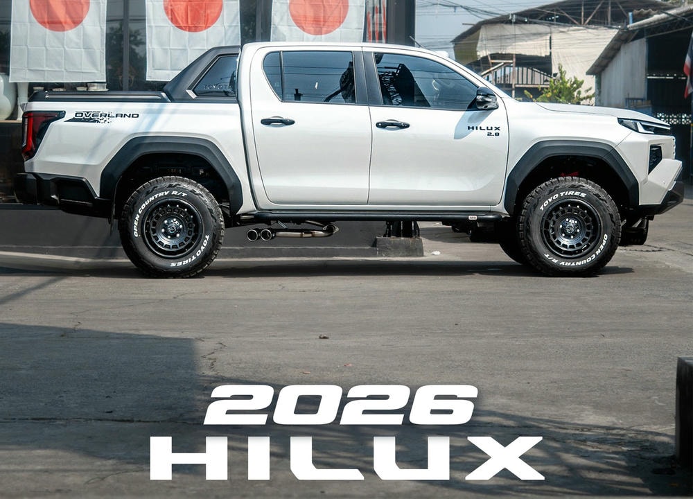 Mẫu mâm Toyota Hilux 2026 độ đẹp, bển bì, phù hợp đi đa địa hình