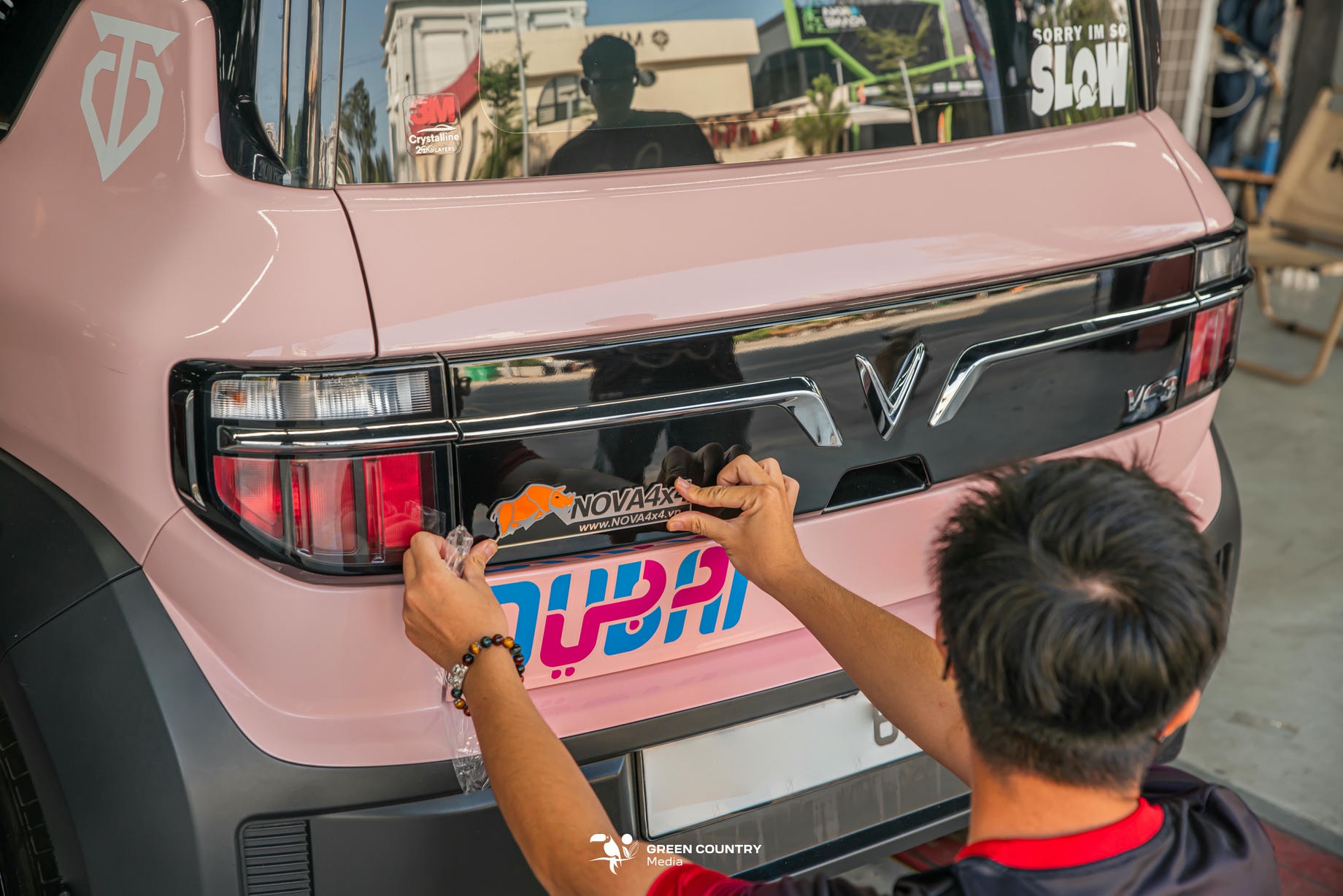 độ Baga nóc Vinfast Vf3 tại Nova4x4 độ Baga nóc Vinfast Vf3 tại Nova4x4