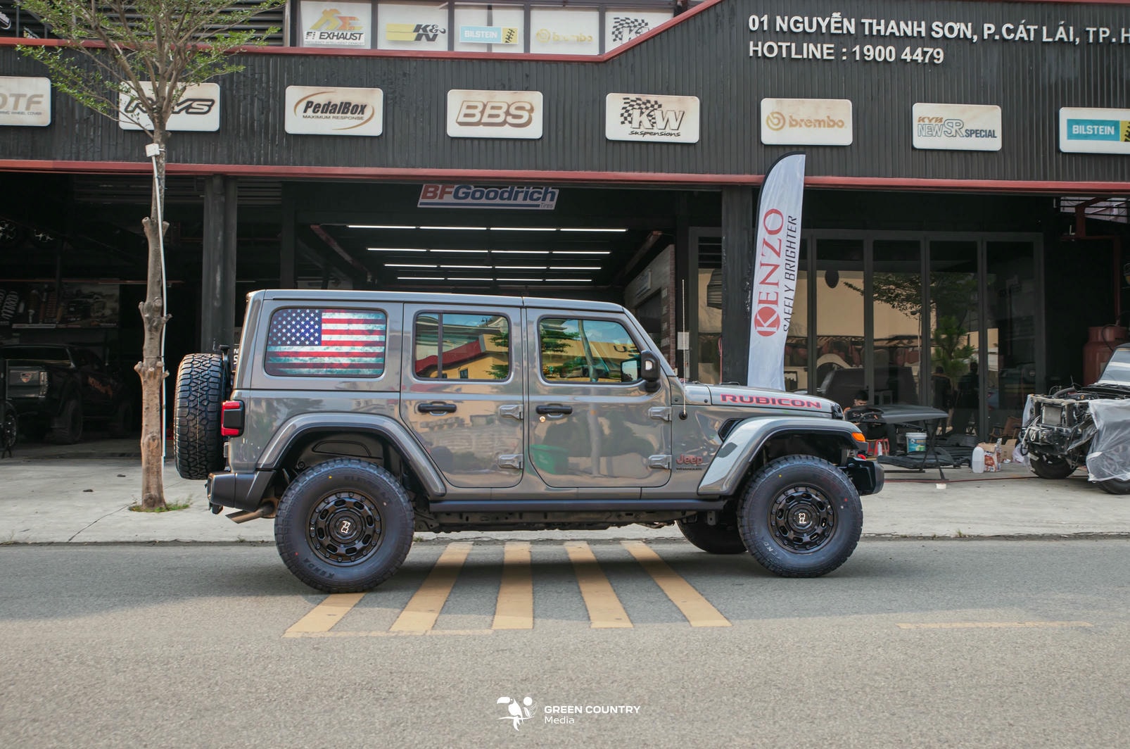 Black Rhino BR007 Atlas 17x8 | 5x127 | ET38 – Matte Black cho Jeep