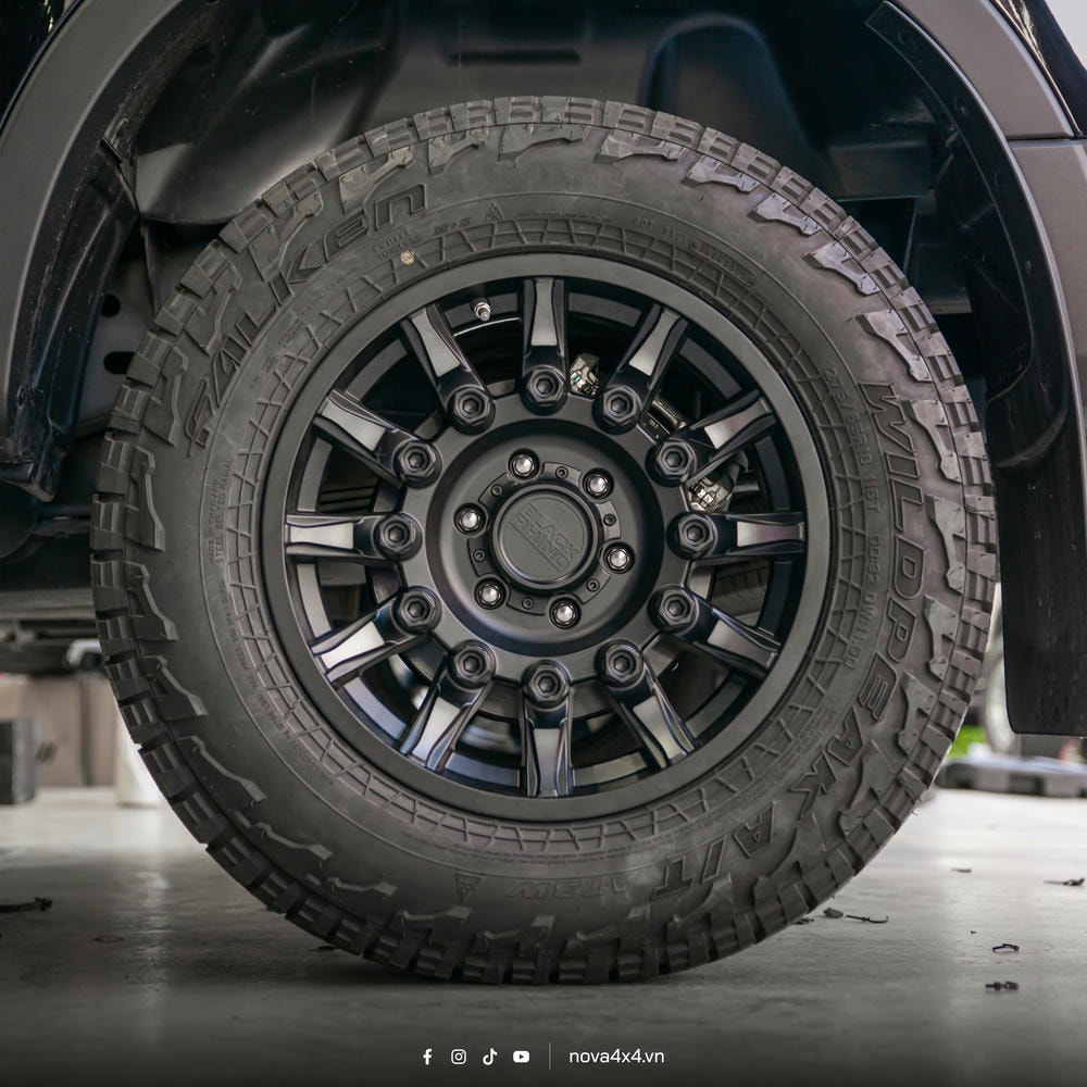 Nâng tầm bản lĩnh với mâm Wildtrak độ đẹp, dễ đăng kiểm cho anh thích sự hầm hố, ấn tượng