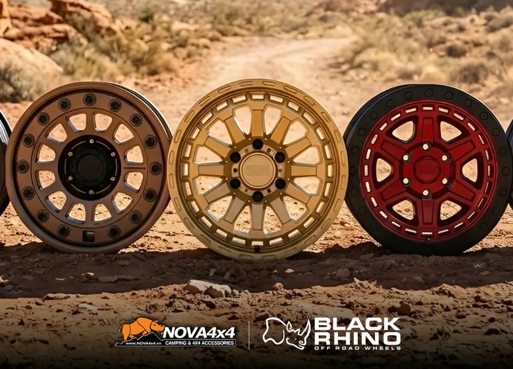 Mâm xe độ Black Rhino: Giải Pháp Nâng Tầm Đẳng Cấp Tại Nova4x4
