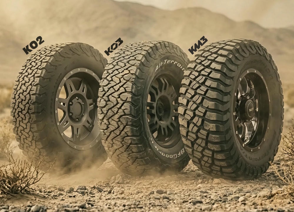 So sánh lốp ô tô All Terrain và Mud Terrain: Loại nào phù hợp với bạn?
