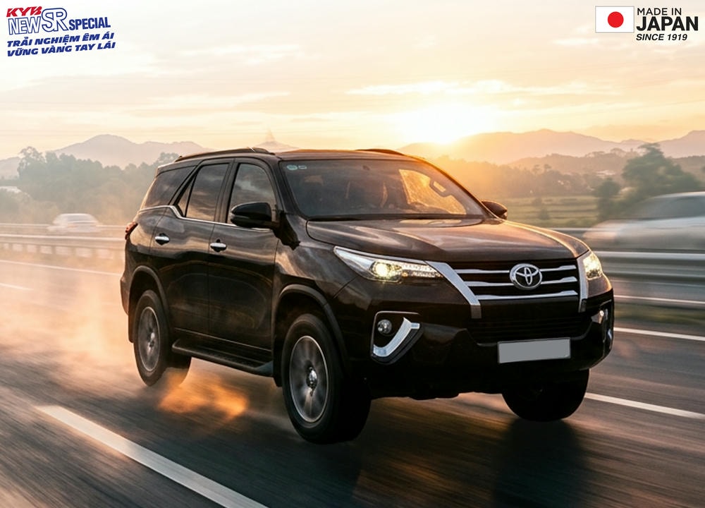 #Fortuner đi sướng hơn, đăng kiểm lại dễ với #KYB New SR