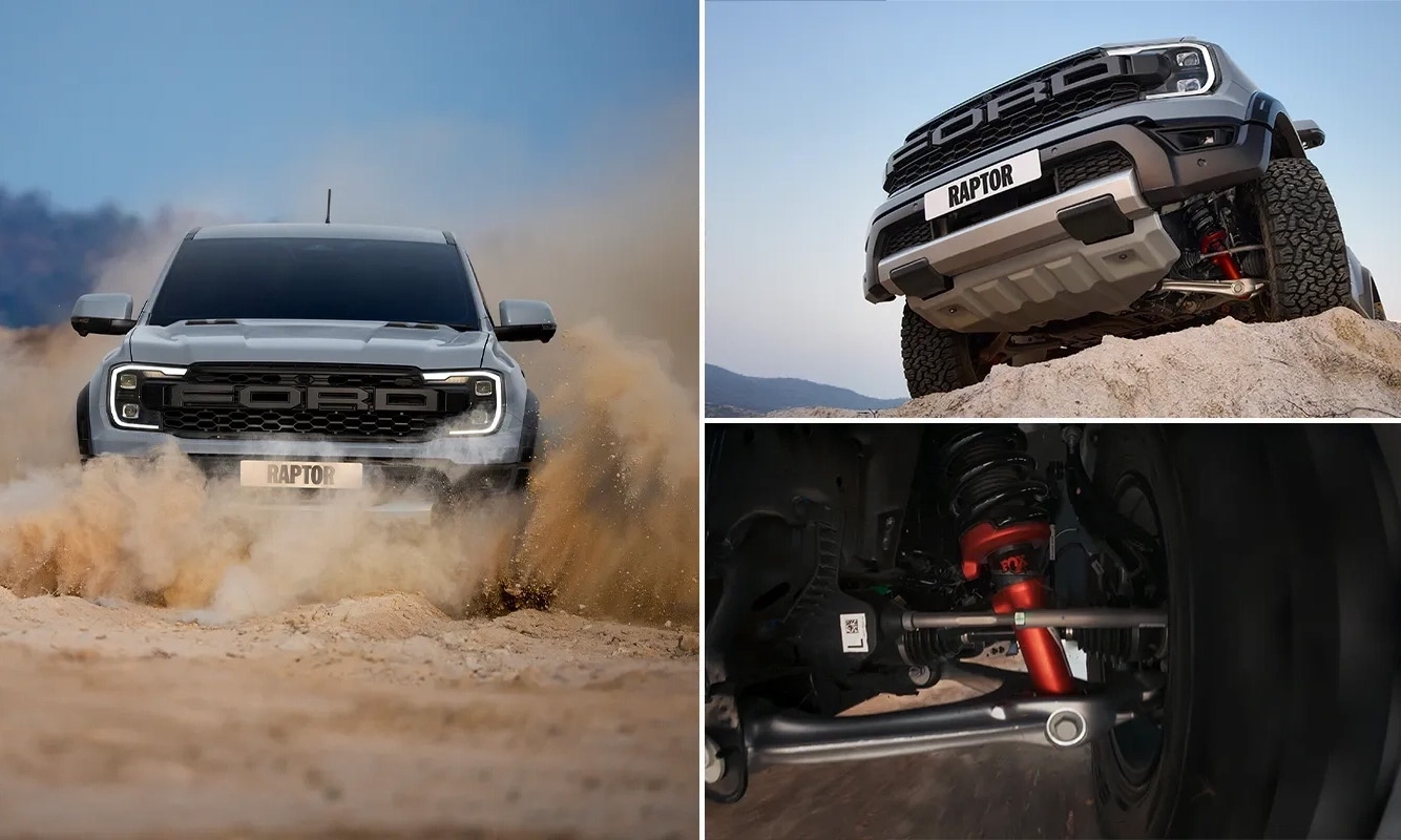 hệ thống giảm xóc Ranger Raptor V6