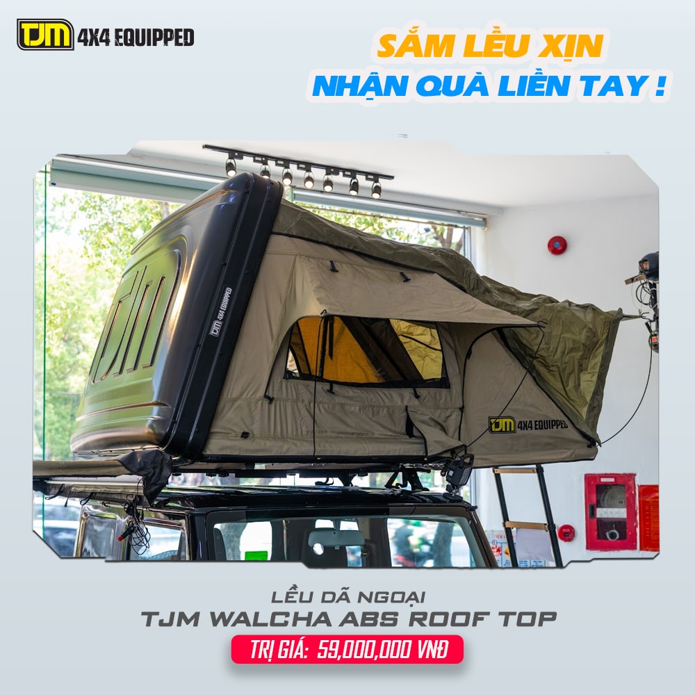 Lều dã ngoại mui cứng TJM Walcha ABS Roof Top Tent