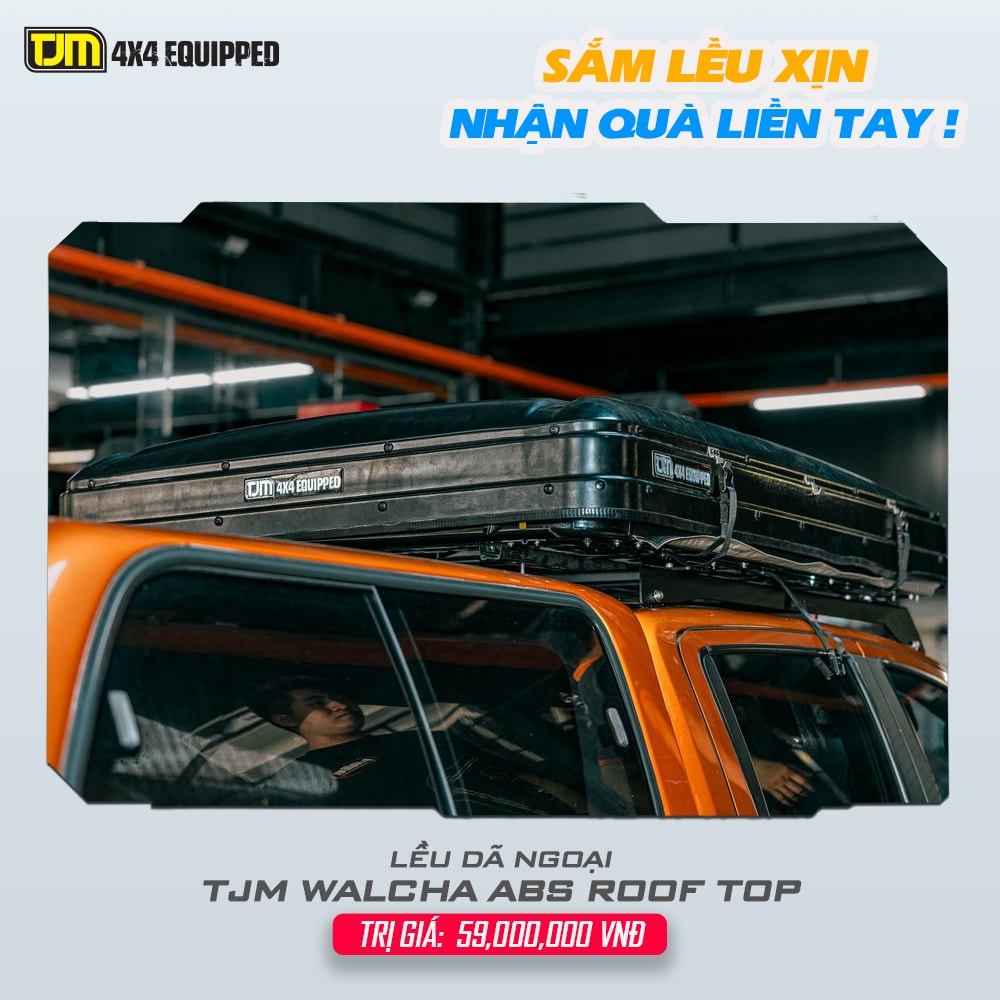 Lều dã ngoại mui cứng TJM Walcha ABS Roof Top Tent