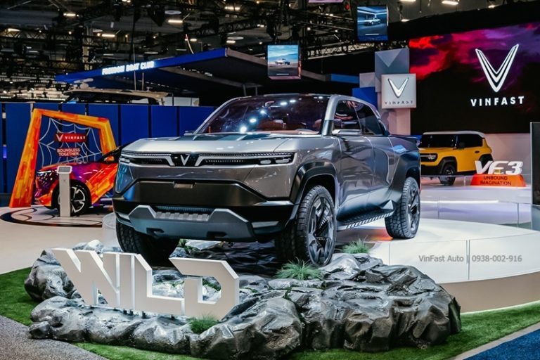 Vinfast VF Wild đứng hiên ngang trong phân khúc bán tải cỡ trung với một diện mạo không thể trộn lẫn.