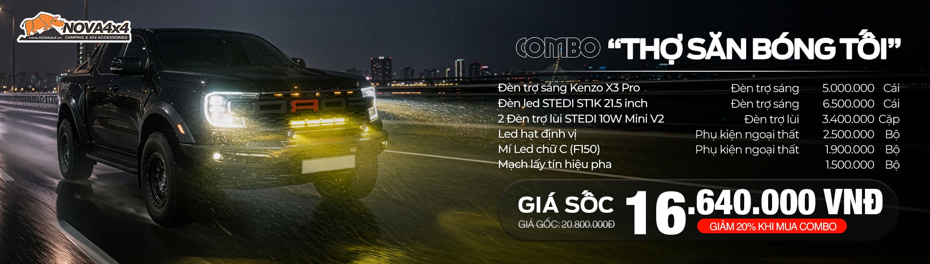 Độ đèn Raptor V6